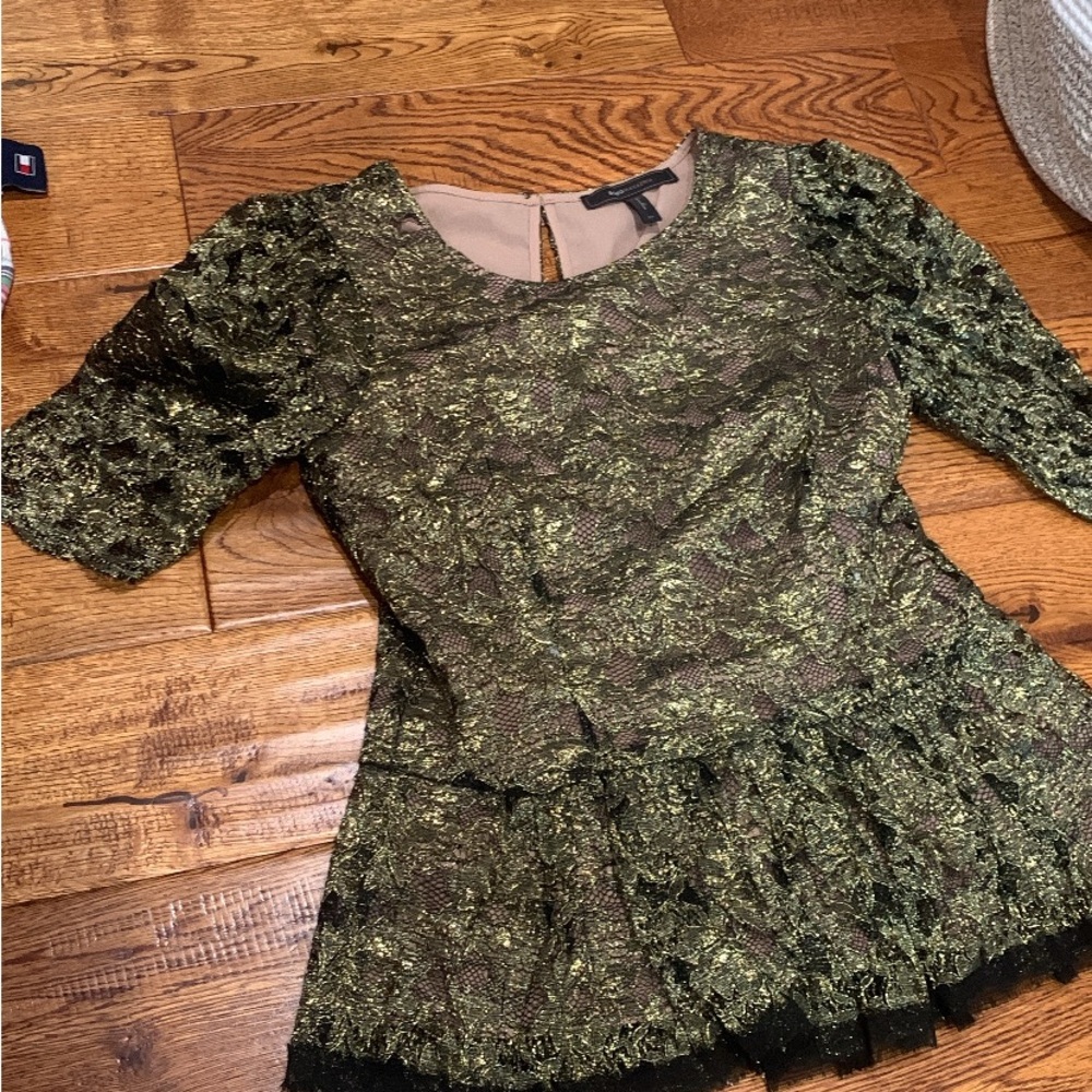 Lightweight Peplum BCBG top